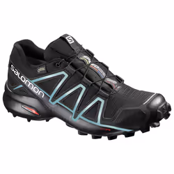 Salomon Speedcross 4 GTX W, Mâle, Adulte, Noir, Turquoise, Chaussures d’extérieur, Randonnée, Monochromatique