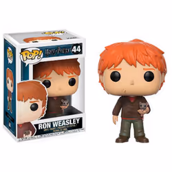 FUNKO Pop Harry Potter: Harry Potter - Ron Weasley W/ Scabbers, Polyvinyl chloride (PVC), 0,25 an(s), Harry Potter, 1 pièce(s ...