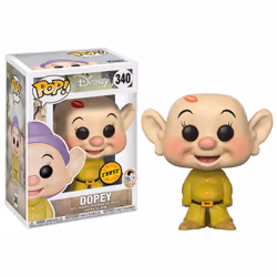 FUNKO Pop! Disney: Snow White: Dopey W/ Chase, Figurine à collectionner, Film et série TV