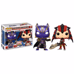 FUNKO Pop! Games 2-Pack: Marvel Vs Capcom: Black Panther/Monster Hunter, Figurine à collectionner, Film et série TV