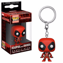 FUNKO Pocket Pop! Keychain: Marvel - Deadpool with Swords, Figurine à collectionner, Film et série TV