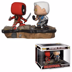 FUNKO Pop! Marvel: Comic Moments - Deadpool vs. Cable, Figurine à collectionner, Bandes dessinées