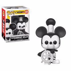 FUNKO Pop Disney: Mickey'S 90Th - Steamboat Willie, Polyvinyl chloride (PVC), 0,25 an(s), Disney: Mickey's 90th, 1 pièce(s), ...