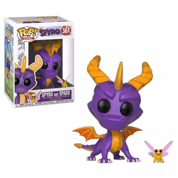 FUNKO Figure POP! Spyro The Dragon + Sparx, Figurine à collectionner, Film et série TV