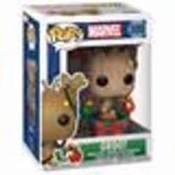 FUNKO Pop Marvel: Holiday - Groot W/ Lights & Ornaments, Figurine à collectionner, Film et série TV, 110 g