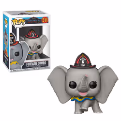 FUNKO Pop Disney: Dumbo (Live) - Fireman Dumbo, Figurine à collectionner, Film et série TV, 110 g