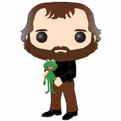 FUNKO Pop Icons: Henson - Jim Henson W/ Kermit, Figurine à collectionner, Film et série TV, 110 g
