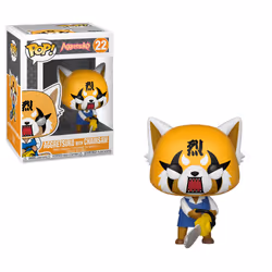 FUNKO Pop Sanrio: Aggretsuko- Retsuko W/ Chainsaw, Figurine à collectionner, Film et série TV, 110 g