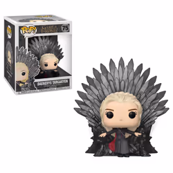 FUNKO Pop Deluxe: Game Of Thrones S10 - Daenerys Sitting On Throne, Figurine à collectionner, Film et série TV, 110 g