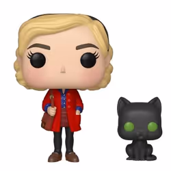 FUNKO Pop&Buddy: Chilling Adventures - Sabrina W/ Salem, Figurine à collectionner, Film et série TV, 110 g