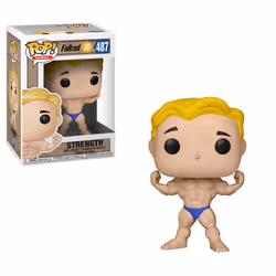 FUNKO Pop Games: Fallout 76 - Vault Boy: Strength, Figurine à collectionner, Film et série TV, 110 g