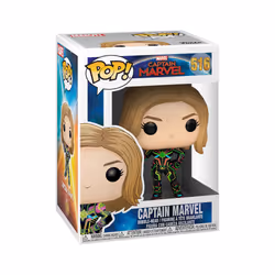FUNKO Pop Marvel: Cm- Captain Marvel W/Neon Suit, Captain Marvel, PVC, 0,25 an(s), 1 pièce(s), CE, Ne convient pas aux enfant ...