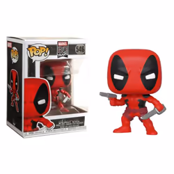 FUNKO Pop Marvel: 80Th - First Appearance: Deadpool, Figurine à collectionner, Bandes dessinées, 90 g