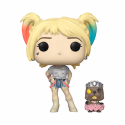 FUNKO Pop&Buddy: Birds Of Prey- Harley Quinn W/Beaver, DC, PVC, 0,25 an(s), 1 pièce(s), CE, Ne convient pas aux enfants de mo ...
