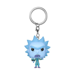 FUNKO Pop Keychain: Rick & Morty - Hologram Rick Clone
