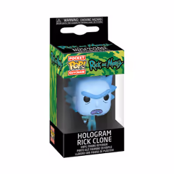 FUNKO Pop Keychain: Rick & Morty - Hologram Rick Clone