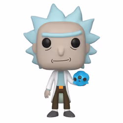 FUNKO Pop! Animation: Rick and Morty - Rick with Crystal Skull, Figurine à collectionner, Bande dessinée