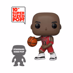 FUNKO POP NBA: Bulls - 10" Michael Jordan (Red Jersey), NBA, PVC, 0,25 an(s), 1 pièce(s), CE, Ne convient pas aux enfants de  ...