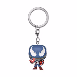 FUNKO Pop Keychain: Marvel Venom - Captain America, Figurine à collectionner, Bandes dessinées