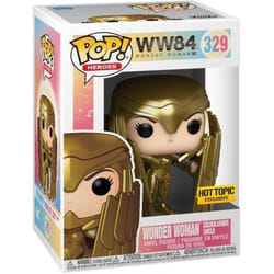 Figurine Funko Pop DC Comics Wonder Woman 84 - Wonder Woman Gold Shield Metallic Exclusive