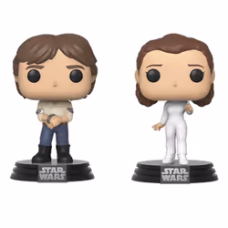 FUNKO Pop Star Wars: Esb- 2Pk Han & Leia, Lucas Films, PVC, 0,25 an(s), 1 pièce(s), CE, Ne convient pas aux enfants de moins  ...