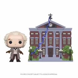 FUNKO Pop Town: Bttf- Doc W/Clock Tower, Universal Studios, PVC, 0,25 an(s), 1 pièce(s), CE, Ne convient pas aux enfants de m ...