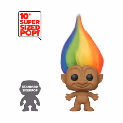 FUNKO Pop Trolls: Trolls Classic- 10" Troll Multicolored Hair W/Chase, Universal Studios, PVC, 0,25 an(s), 1 pièce(s), CE, Ne ...