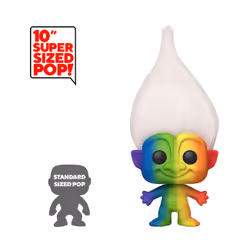 FUNKO Pop Trolls: Trolls Classic- 10" Troll Multicolored Hair W/Chase