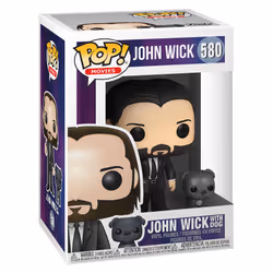 FUNKO Pop! Movies: John Wick - John in Black Suit with Dog Buddy, Figurine à collectionner, Film et série TV