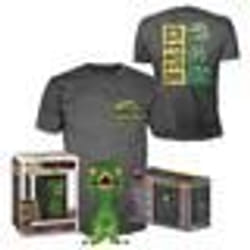 Figurine Funko Pop! - Jurassic Park - Clever Raptor - T-shirt inclus - Taille XL - Noir