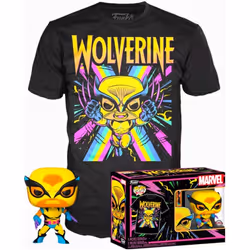 Figurine Funko POP & T-shirt Marvel Wolverine Black Light
