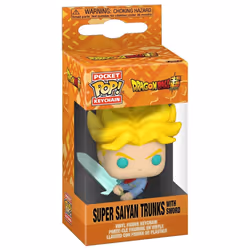 Porte-clé Funko Pocket Pop Dragon Ball Super Saiyan Trunks With Sword