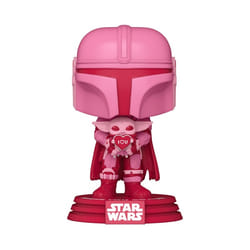 Figurine Funko Pop Star Wars Valentines The Mandalorian with Grogu