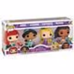 Figurine Funko Pop! Disney Ultimate Princess - Ariel / Jasmine / Raiponce / Vaiana Glow in the Dark 4-Pack