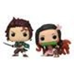 Figurine Funko POP! Tanjiro & Nezuko 2 - Demon Slayer - Blanc