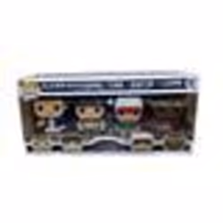 Figurines - FUNKO - STRANGER THINGS PACK 4 FIGURINES POP! - 9 cm - 8 Bit - Présentoir décoratif