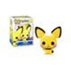 Figurine - Funko - Pichu Flocked (Exc) - Jaune - Pokémon - Smartoys Exclusive