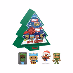 Figurine Funko Pocket POP DC Comics Tree Holiday Exclusive (x4)