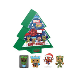 Figurine Funko Pocket POP DC Comics Tree Holiday Exclusive (x4)