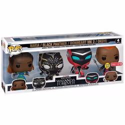 Figurine Funko Pop Marvel Black Panther Wakanda Forever Exclusive (x4)