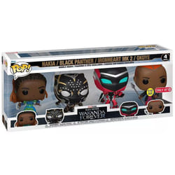 Figurine Funko Pop Marvel Black Panther Wakanda Forever Exclusive (x4)