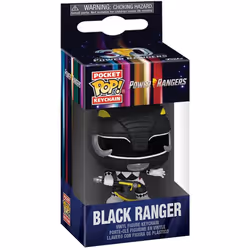 Porte-clé Funko Pocket Pop Power Rangers 30Th Anniversary Black Ranger