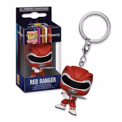 FUNKO POP! KEYCHAIN 72152, Porte-clés, Noir, Rouge, Argent, Blanc, Vinyl, Chiffre, Adult/Child, Power Rangers