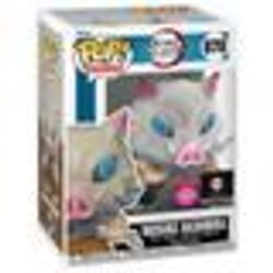 Figurine - Funko Pop! - Demon Slayer - Inosuke - Flocked - Sillumine dans lobscurité - Exclusivité possible