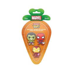 Figurine Funko Carrot Pocket POP blister Marvel Spiderman Hulk Iron Man (x3)