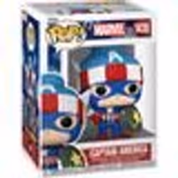 Figurine - Funko - Pop Marvel Holiday - Captain America - Édition spéciale - 11 cm - Numéro #1438