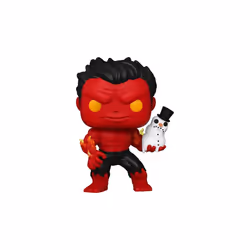 Figurine Funko Pop Marvel Red Hulk with Snowman