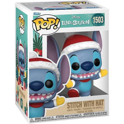 Figurine en vinyle Funko Disney POP! Holiday Stitch w/Hat