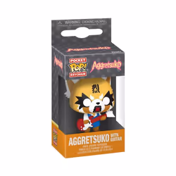 Figurine Funko Pop Keychain porte-clé Aggretsuko avec Guitar