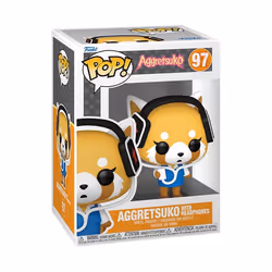 Figurine Funko Pop Sanrio Aggretsuko with Headphones